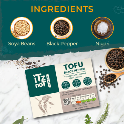'iTz noT Just' Tofu - Black Pepper