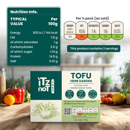 'iTz noT Just' Tofu -  Mediterranean Herbs