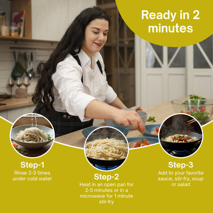 Nashi Konjac Shirataki Premium Udon Noodles