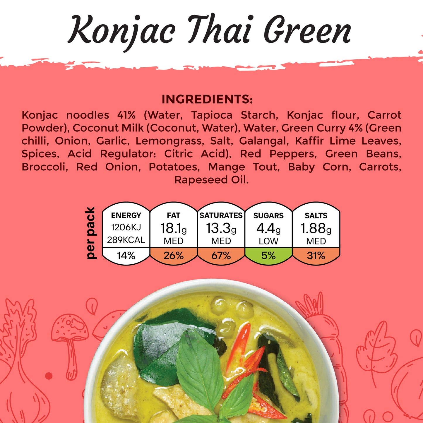 Keto Skinny Thai Green Noodles